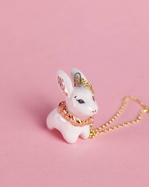 Náhrdelníky - Náhrdelník - zajačica Susy - 18161055_