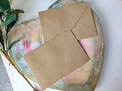 Svadobné oznámenie v prírodnom dizajne s gypsomilkou B28