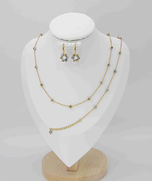 Sady šperkov - Sada - Gold White - 18160402_
