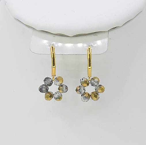 Náušnice - Náušnice - Gold Crystal - 18160454_