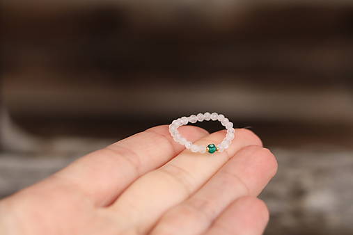 Prsteň mesačný kameň, jadeit