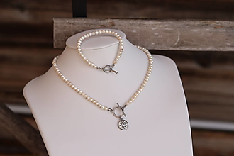 Sady šperkov - 2- dielna perlová súprava - 18160187_