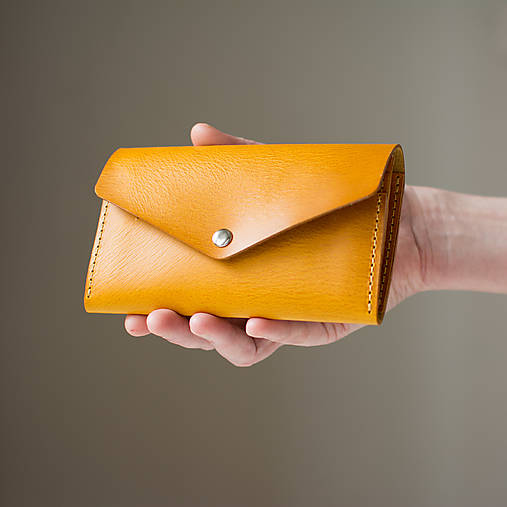 Peňaženky - Midi Long + Zips | Stredná dámska kožená peňaženka - 18160355_