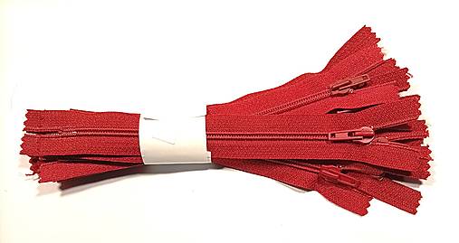 Galantéria - zips 16cm bordový - 18160600_