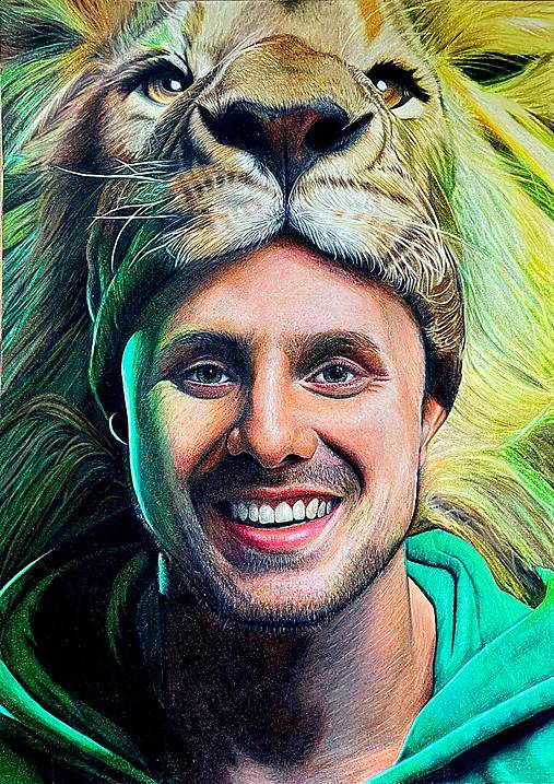 Kresby - Kreslený portrét (obraz) - 18159789_