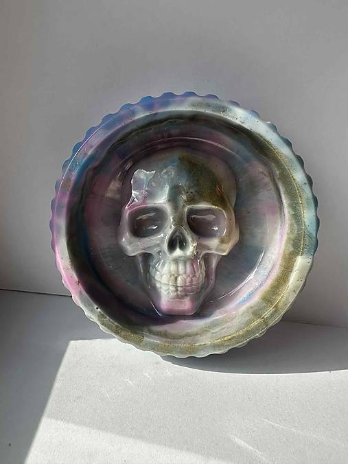 Iné doplnky - Ručne robený popolník zo živice - vzor 1 - 18160746_