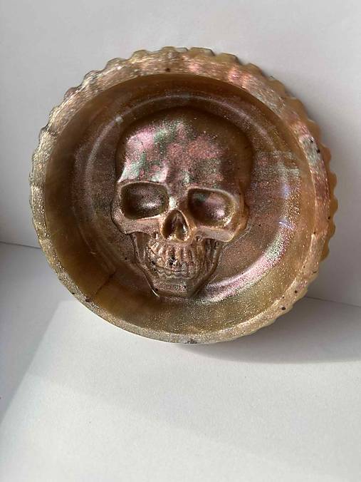 Iné doplnky - Ručne robený popolník zo živice - vzor 1 - 18160769_