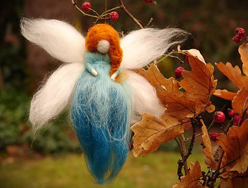 Dekorácie - víla Akvamarín + krabička - 18163181_