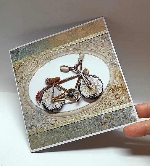Papiernictvo - Blahoželanie / pohľadnica ... bicykel - 18163468_