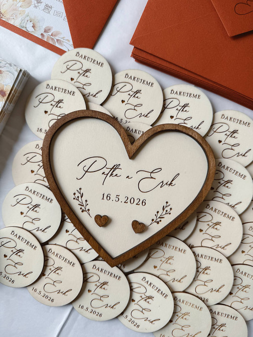 Prstene - Tanierik na obrúčky srdiečko 9 - 18162640_