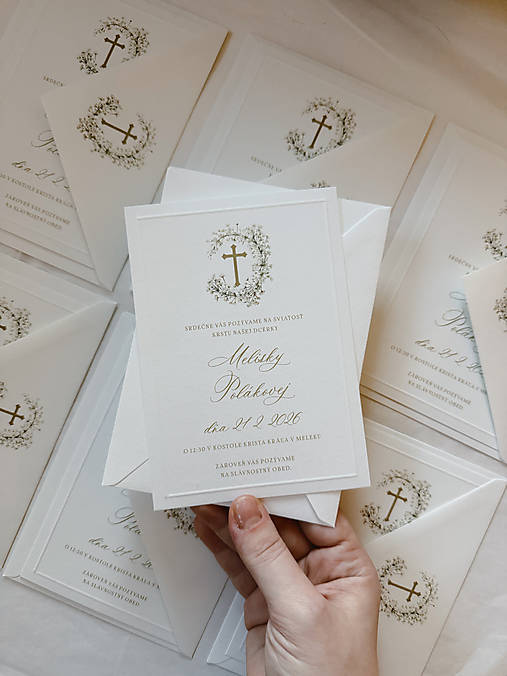 Papiernictvo - Pozvánka na krst gypsomilka - 18163012_