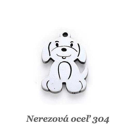Komponenty - Psík /M8267/ - nerezová oceľ 304 - 18162305_