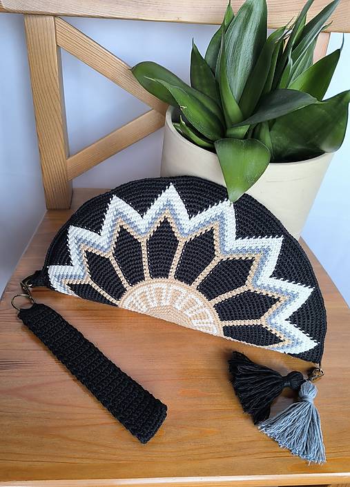 Listová kabelka Nr.352 Tmavá elegancia