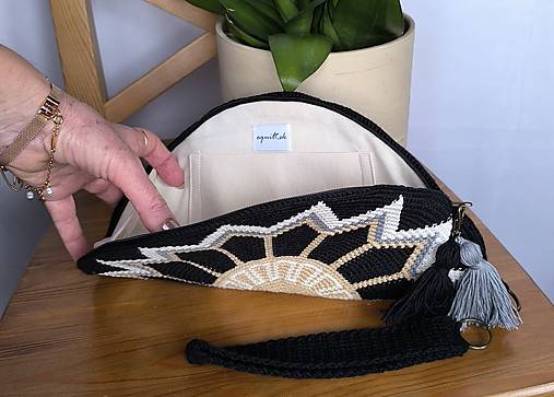 Listová kabelka Nr.352 Tmavá elegancia