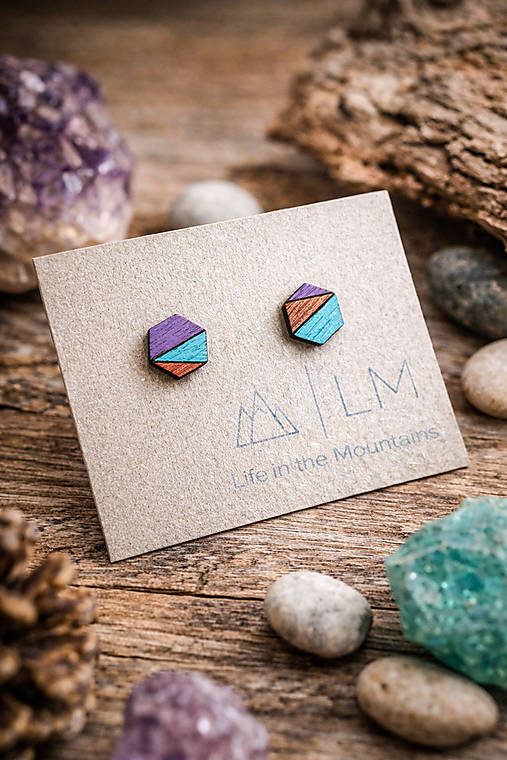 Náušnice - Dřevěnky - Trojka - 18162501_