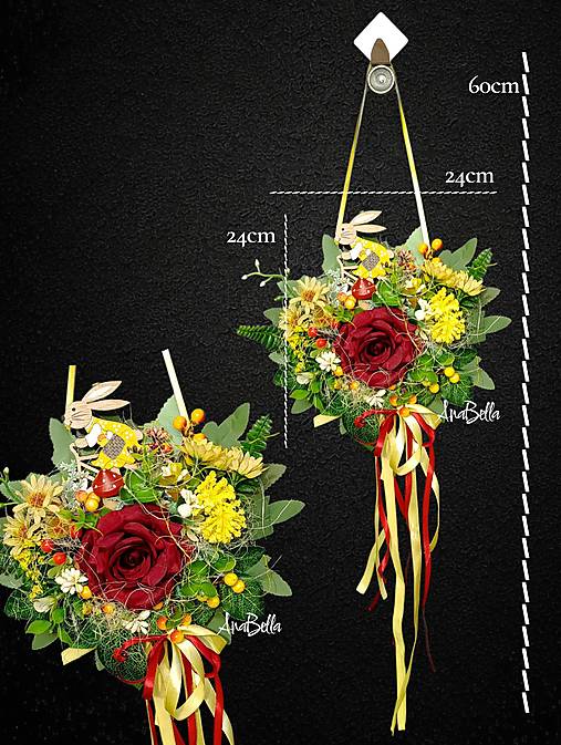 Dekorácie - Veľkonočná dekorácia na stenu, dvere - 18163087_