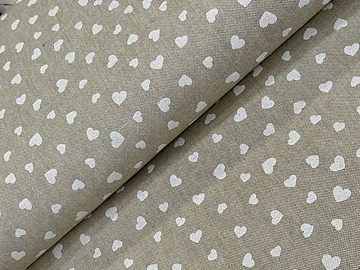 BAVLNA DEKOR/ BIELE SRDIEČKA