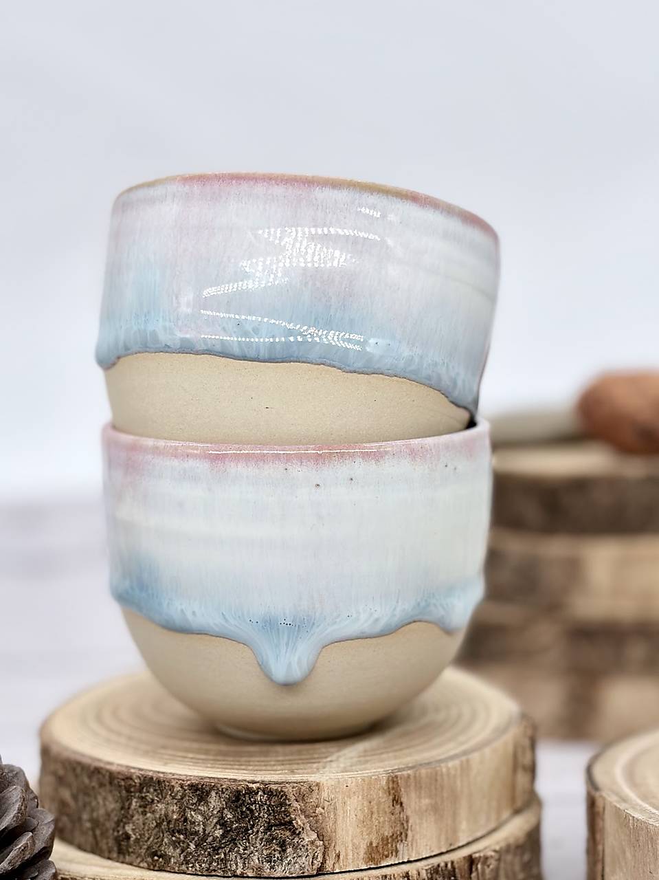 Soft Blush Sky - pohárik lungo (150ml, bez uška)