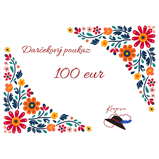 Darčekové poukážky - Darčeková poukážka Krojove - 18162134_