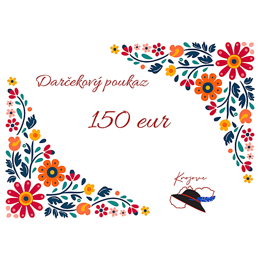 Darčekové poukážky - Darčeková poukážka Krojove - 18162135_