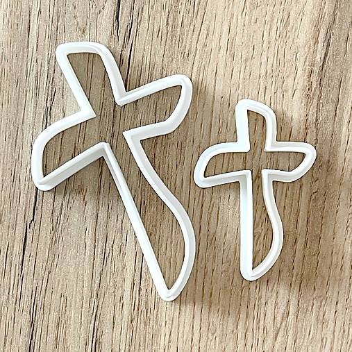 Príbory, varešky, pomôcky - Vykrajovačka - kríž nepravidelný (1 ks alebo sada) na prvé sväté prijímanie alebo krst, svadbu/ S024-k7 - 18162598_