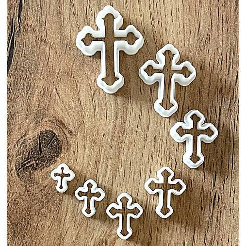 Príbory, varešky, pomôcky - Vykrajovačka Kríž na polymér, fimo, cernit  (1 ks alebo sada) / S024-k2-t - 18162694_