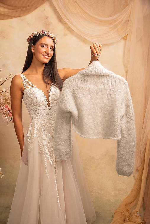 kratšie svadobné bolerko ISABELLA "dotyk snov"