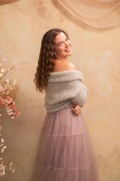 kratšie svadobné bolerko ISABELLA "dotyk snov"