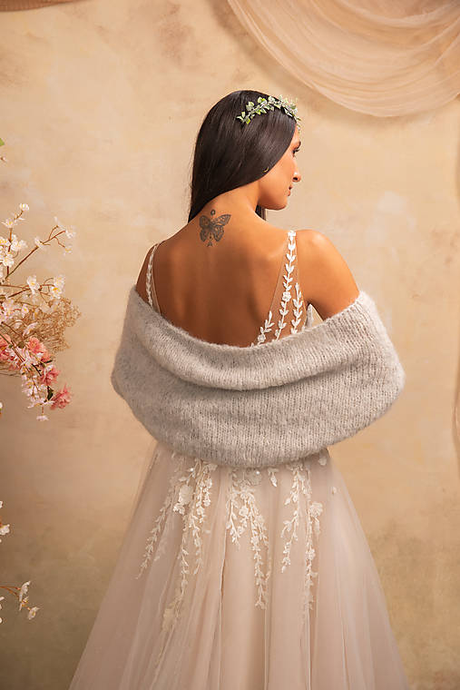 kratšie svadobné bolerko ISABELLA "dotyk snov"