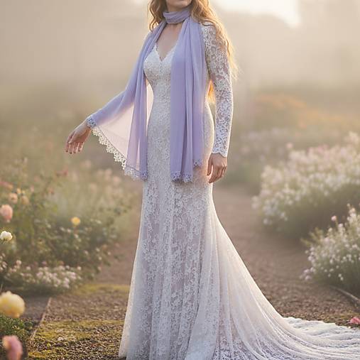 Šatky - Šatka | Zakliata do ľadových kvetov - 18165496_