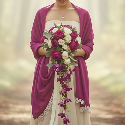 Šatky - Šatka | Magenta - 18165498_