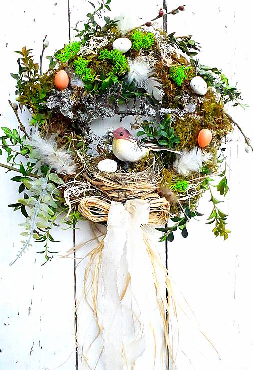 Dekorácie - Jarný veniec - 18165969_