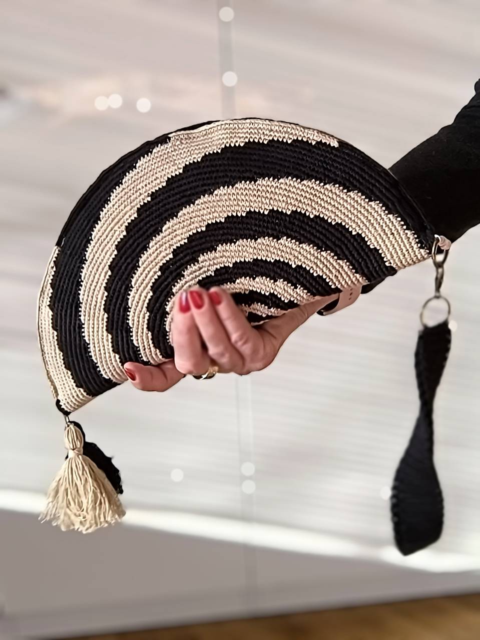 Listová kabelka Nr.353 Čierna špirála