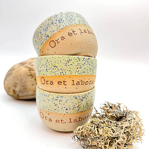 Nádoby - Ora et labora - lungo minty - (150ml) - 18164426_