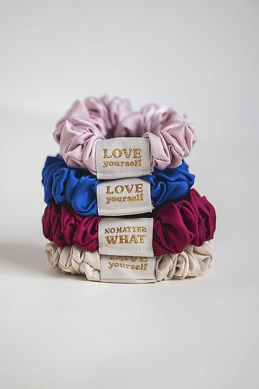 Ozdoby do vlasov - Gumička Love Yourself - 18165777_