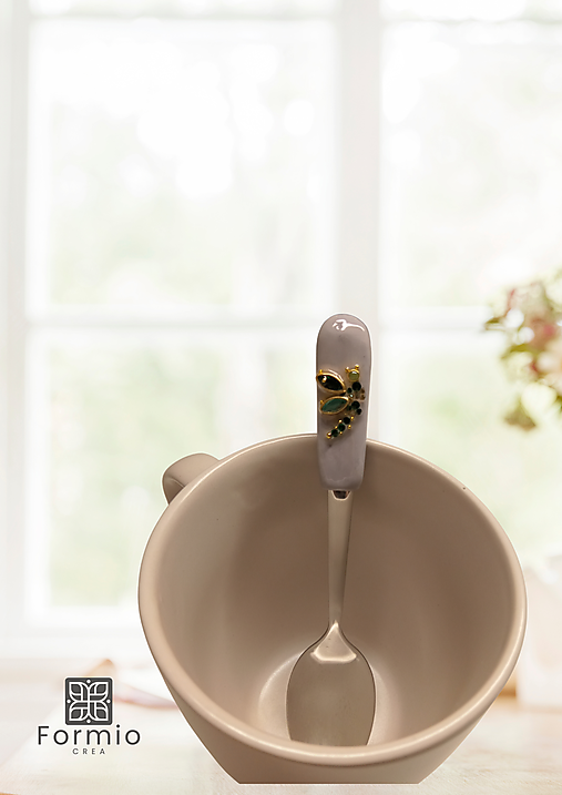 EMERALD WHISPER - hrnček a lyžička