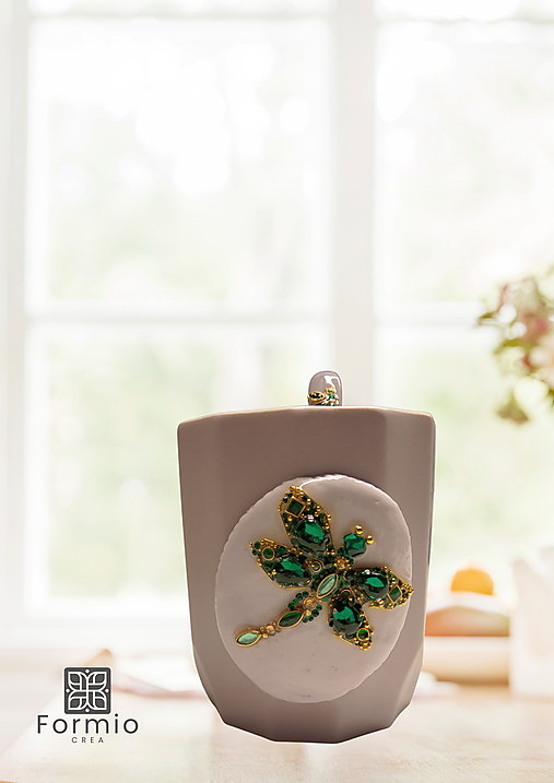 EMERALD WHISPER - hrnček a lyžička