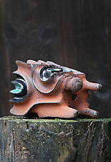 Nádoby - Vysoký kvetináč s abstraktným reliéfom - 18165911_