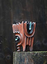 Nádoby - Vysoký kvetináč s abstraktným reliéfom - 18165912_