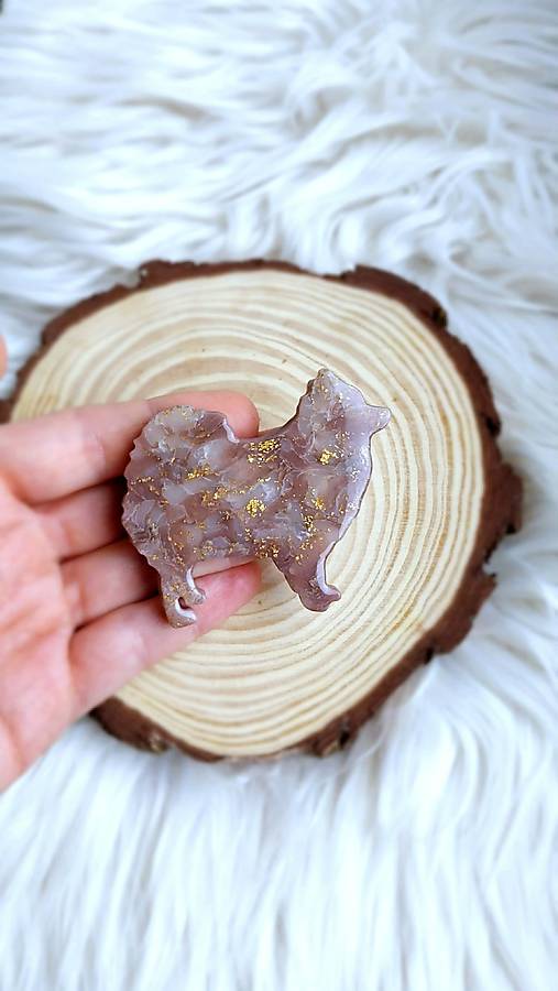 Brošne - Brošňa psík hnedý - 18164630_