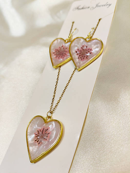 Sady šperkov - Sada šperkov "Kvety v srdci" - 18166334_