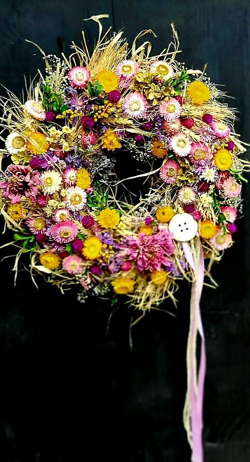 Dekorácie - Prírodný veniec - 18166670_