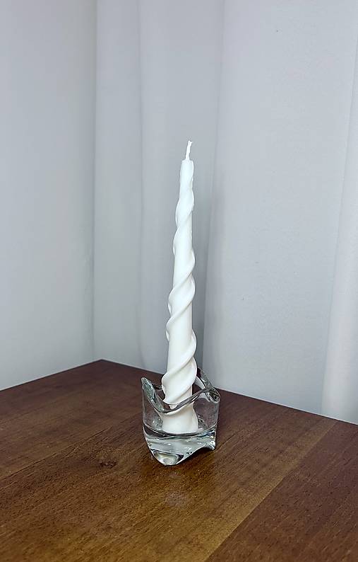Sviečky - Sójová kónická sviečka | dlhá sviečka do svietnika | minimalistická dekorácia | adventná sviečka - 18167613_