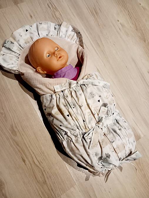 Detský textil - Mušelinová zavinovačka- obliečka 70x70 - 18167654_