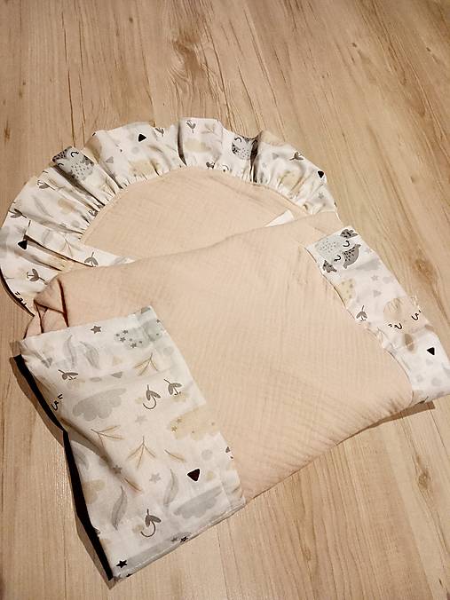 Detský textil - Mušelinová zavinovačka- obliečka 70x70 - 18167656_