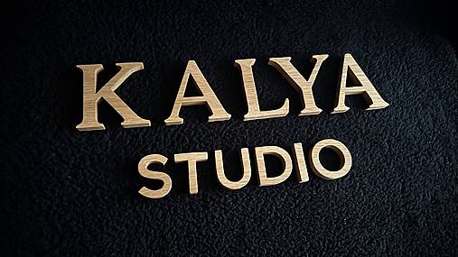 Dekorácie - Drevené logo-dubové drevo - 18166229_