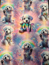 Detské súpravy - Teplakova súprava  (Love psík) - 18166093_