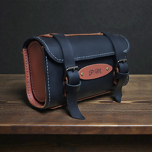 Kožená kapsička na bicykel