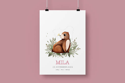 Dekorácie - Personalizovaný plagát s menom PDF - 18166656_