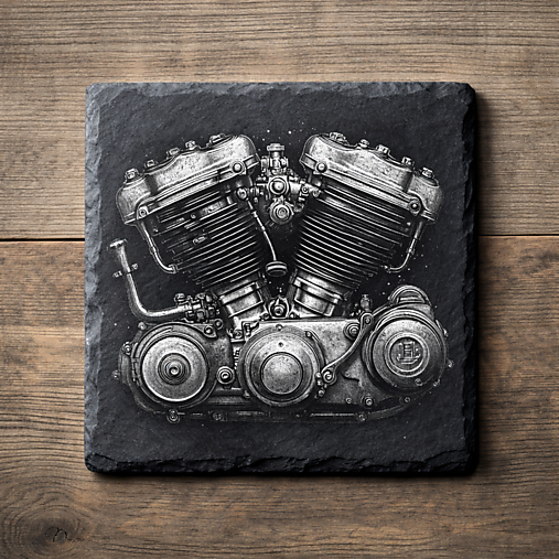 Príbory, varešky, pomôcky - Podtácka - bridlica MOTO - 18166196_